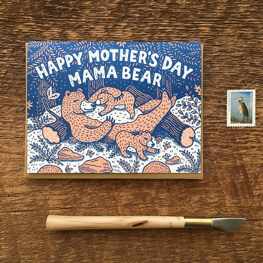 Happy Mother's Day Mama Bear Greeting Card