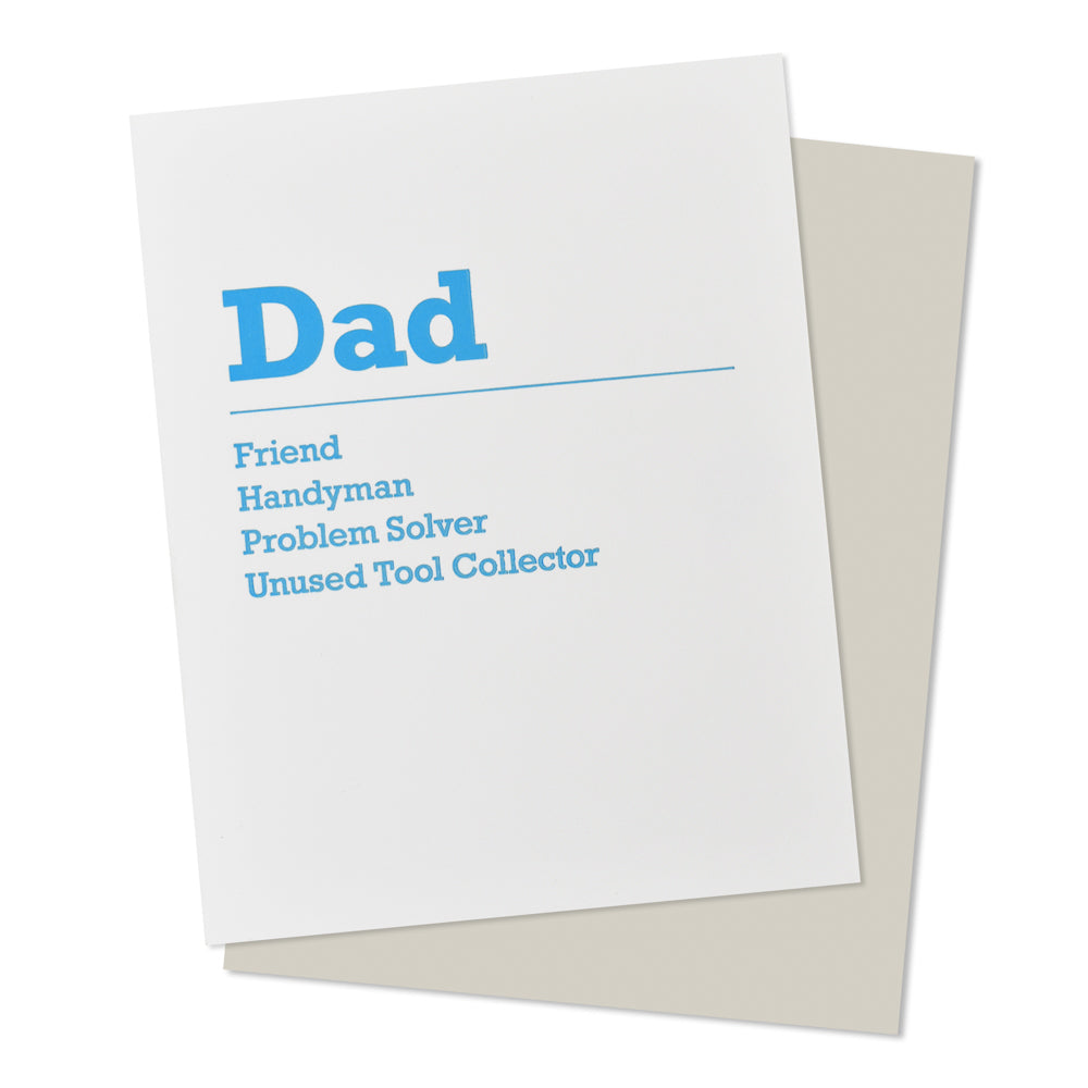 Dad Handyman Tool Collector Father's Day Card