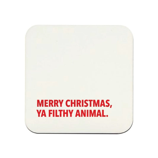 Merry Christmas, Ya Filthy Animal Holiday Party Coasters (Set of 10)