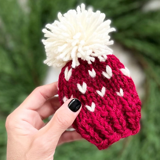 Mini Knit Hat Holiday Tree Ornament
