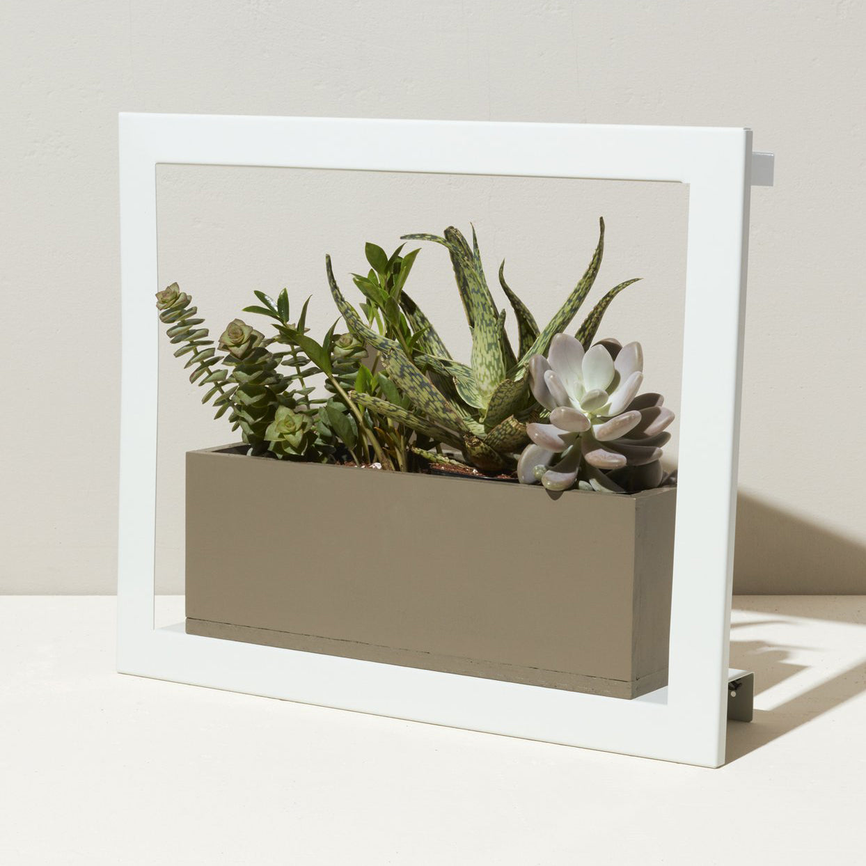 Wall-Mountable Metal Grow Frame with Grow Light