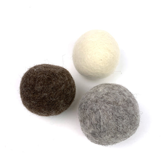 Reusable Pure Wool Dryer Balls (Set of 3)