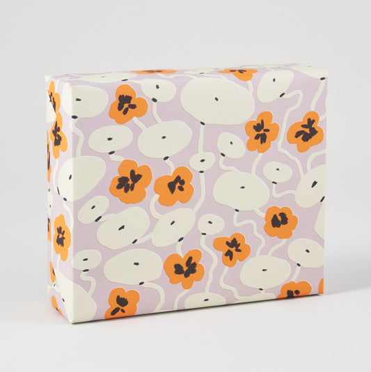 Nasturtiums Floral Gift Wrap (Pack of 3 - 20” x 28” Sheets)