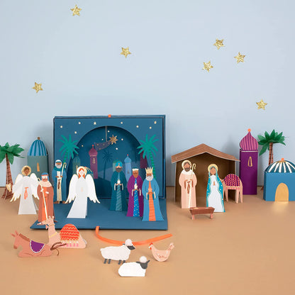 Nativity Holiday Paper Craft Advent Calendar