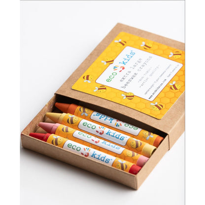Extra Large Non-Toxic Beeswax Kids Crayons (Box of 8)
