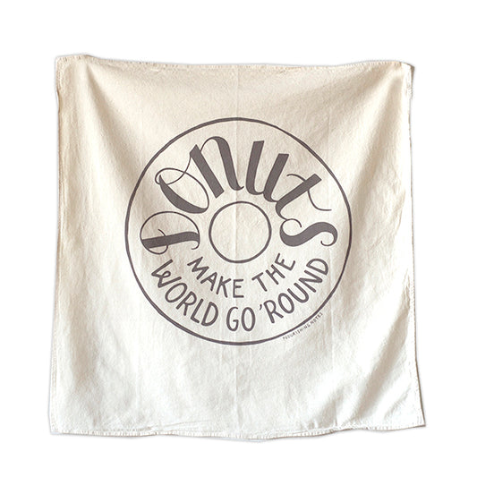 Donuts Make the World Go Round Kitchen Towel