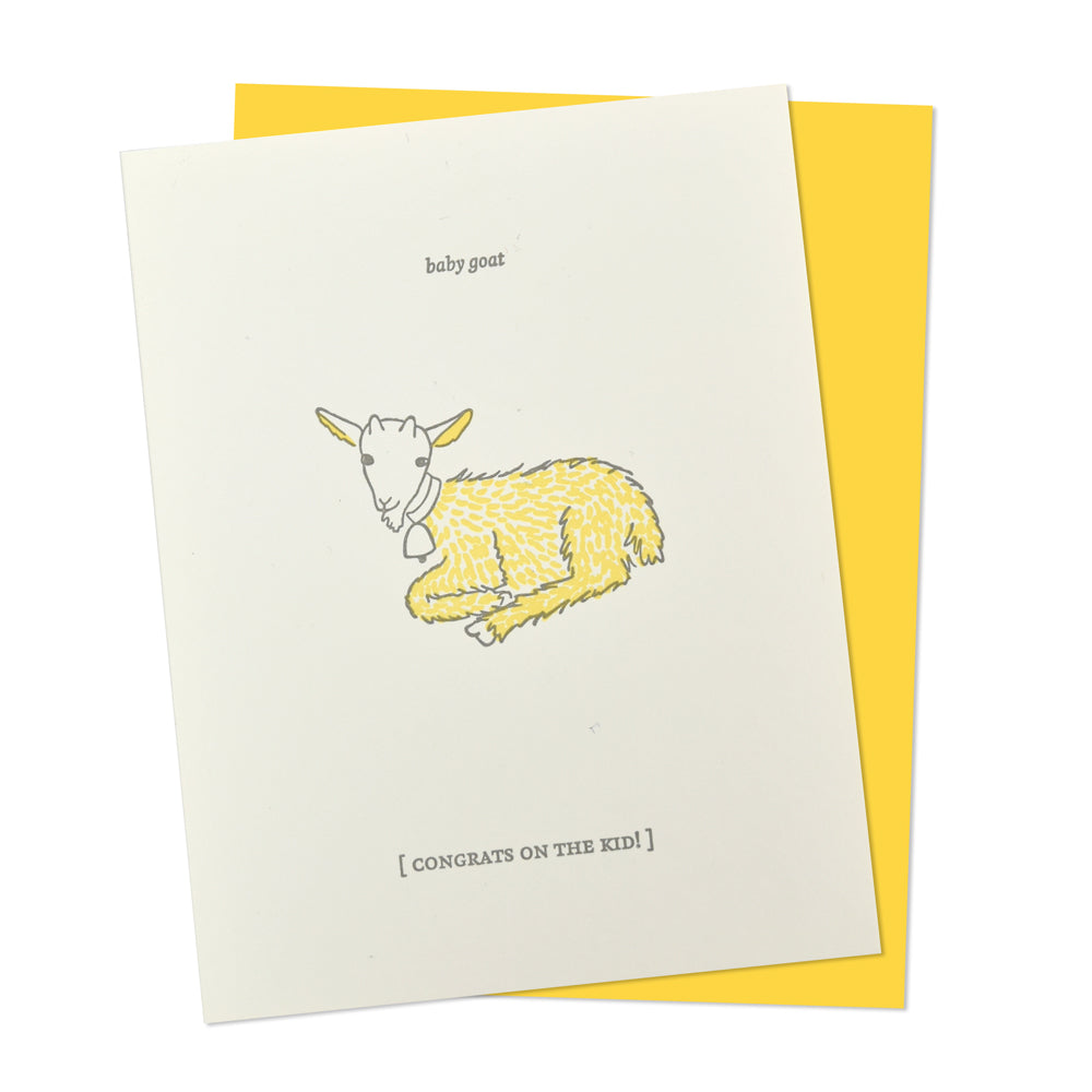 Congrats on the Kid New Baby Greeting Card