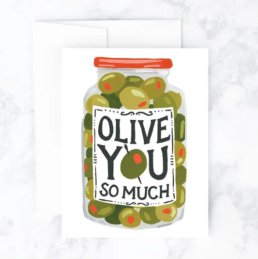 Olive You Love or Valentine's Day Card