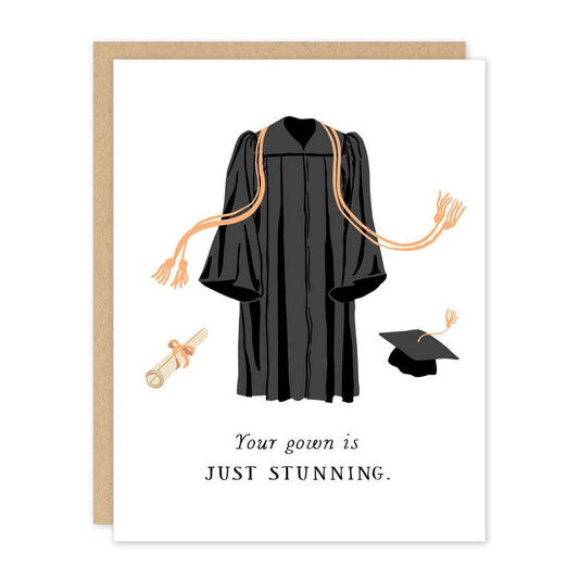 Stunning Gown Graduation Card
