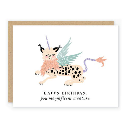 Magnificent Creature Birthday Card