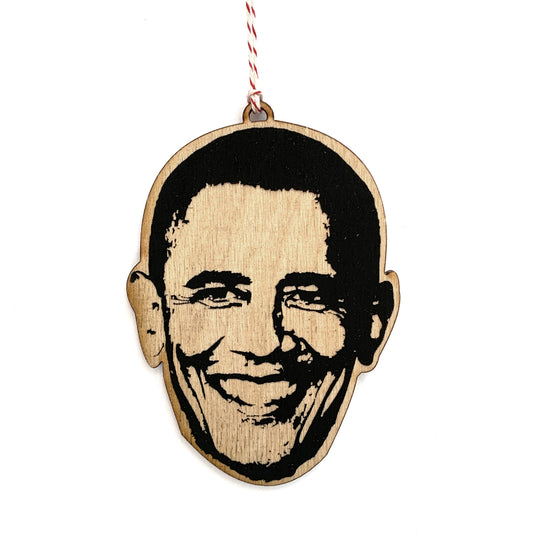 President Barack Obama Lasercut Wood Ornament