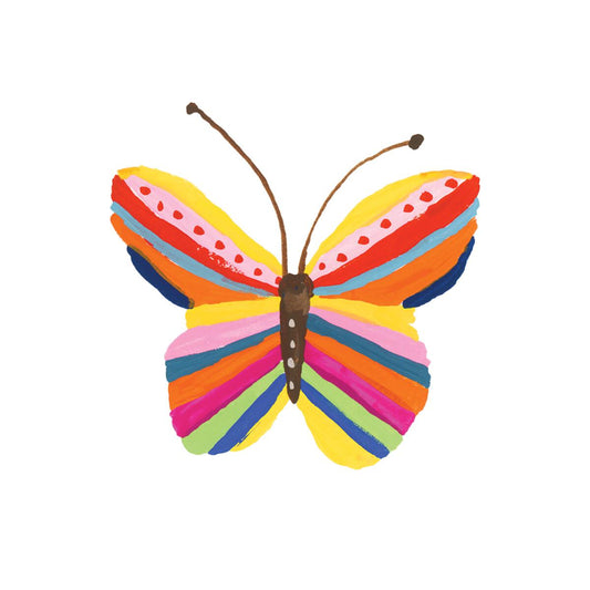 Rainbow Butterfly Temporary Tattoos (Set of 2)