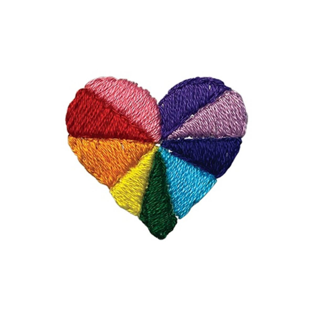 Rainbow Heart Temporary Tattoo