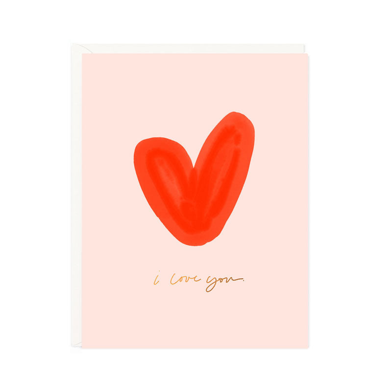 I Love You Heart Valentine's Day Card