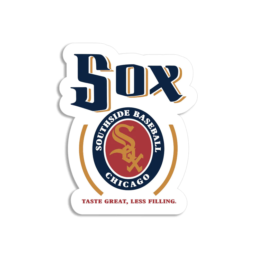Chicago Southside Baseball Sox Taste Great Sticker