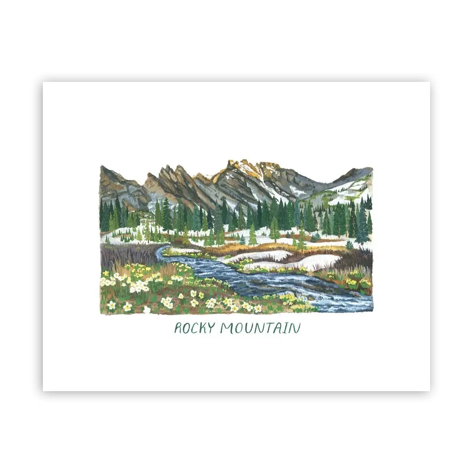 Rocky Mountain National Park 8" x 10" Print