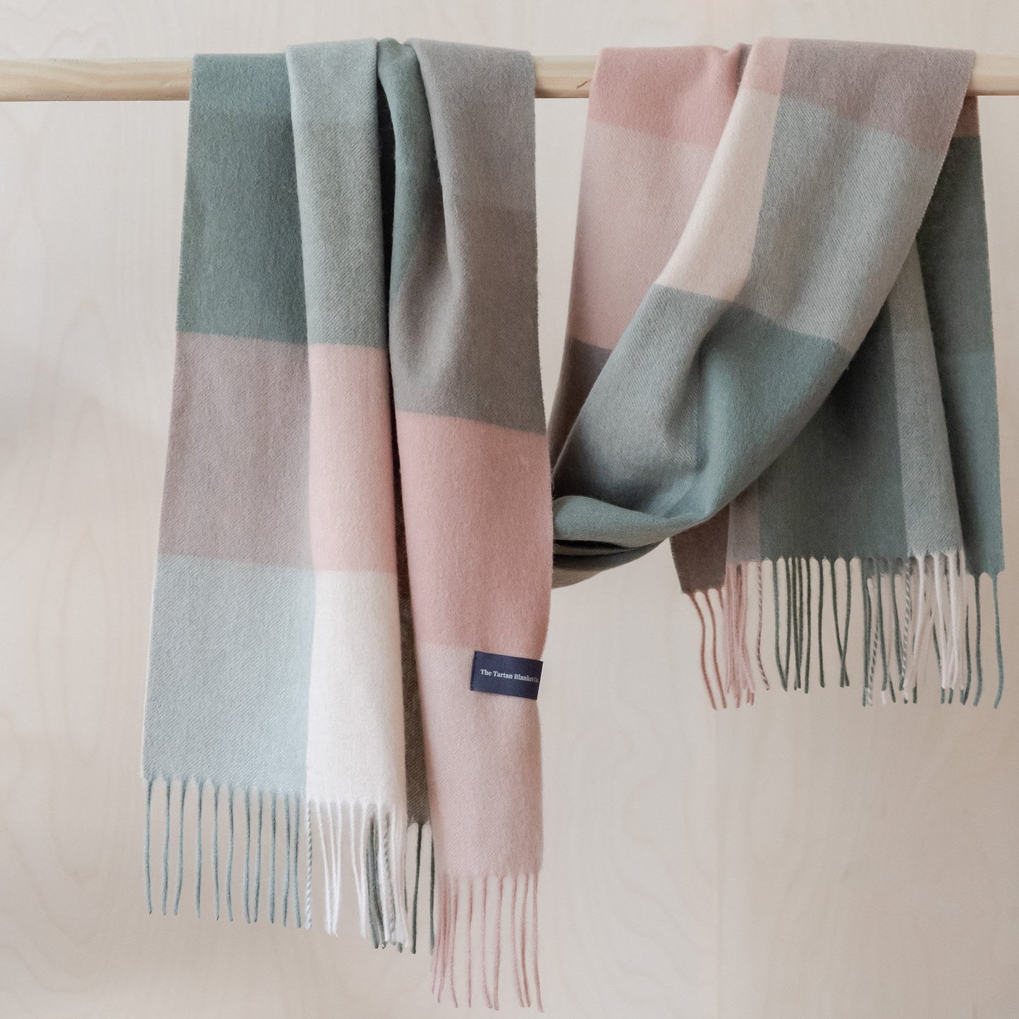 Lambswool Oversized Patterned Scarf