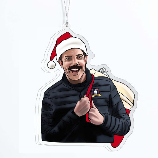 Santa Holiday Ornament Inspired by Ted Lasso