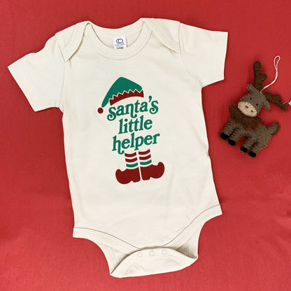 Santa's Little Helper Baby Onepiece