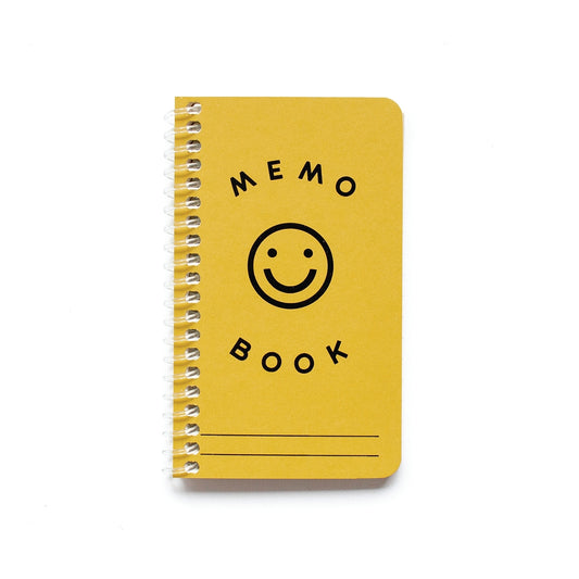 Smiley Face Yellow Ruled Memo Book