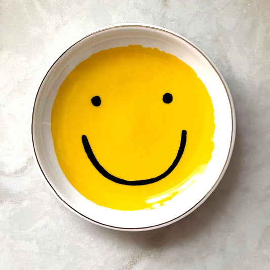 Smiley Face Ceramic Trinket Dish