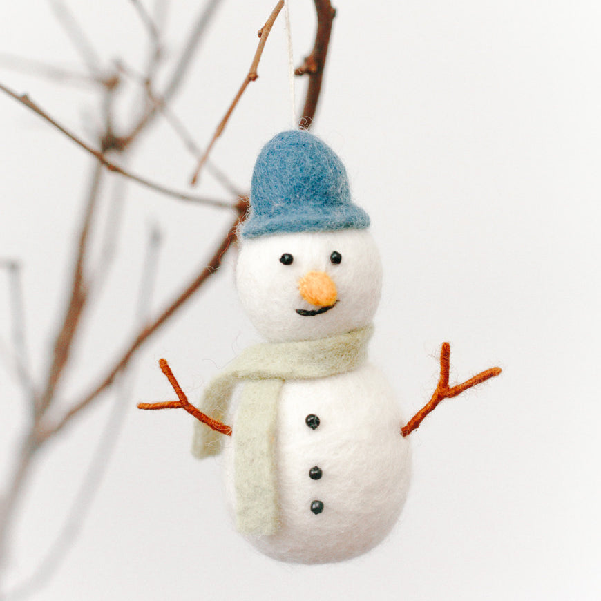 Snowman Felt Holiday Ornament