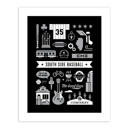Chicago South Side Baseball 16" x 20" Print