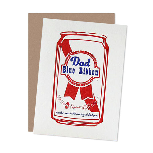 Blue Ribbon Dad Father's Day Card