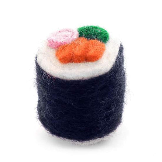 Sushi Roll Felt Cat Toy