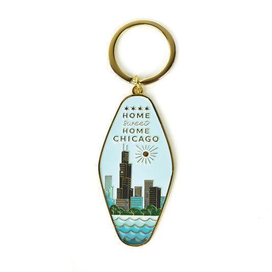 Home Sweet Home Chicago Keychain