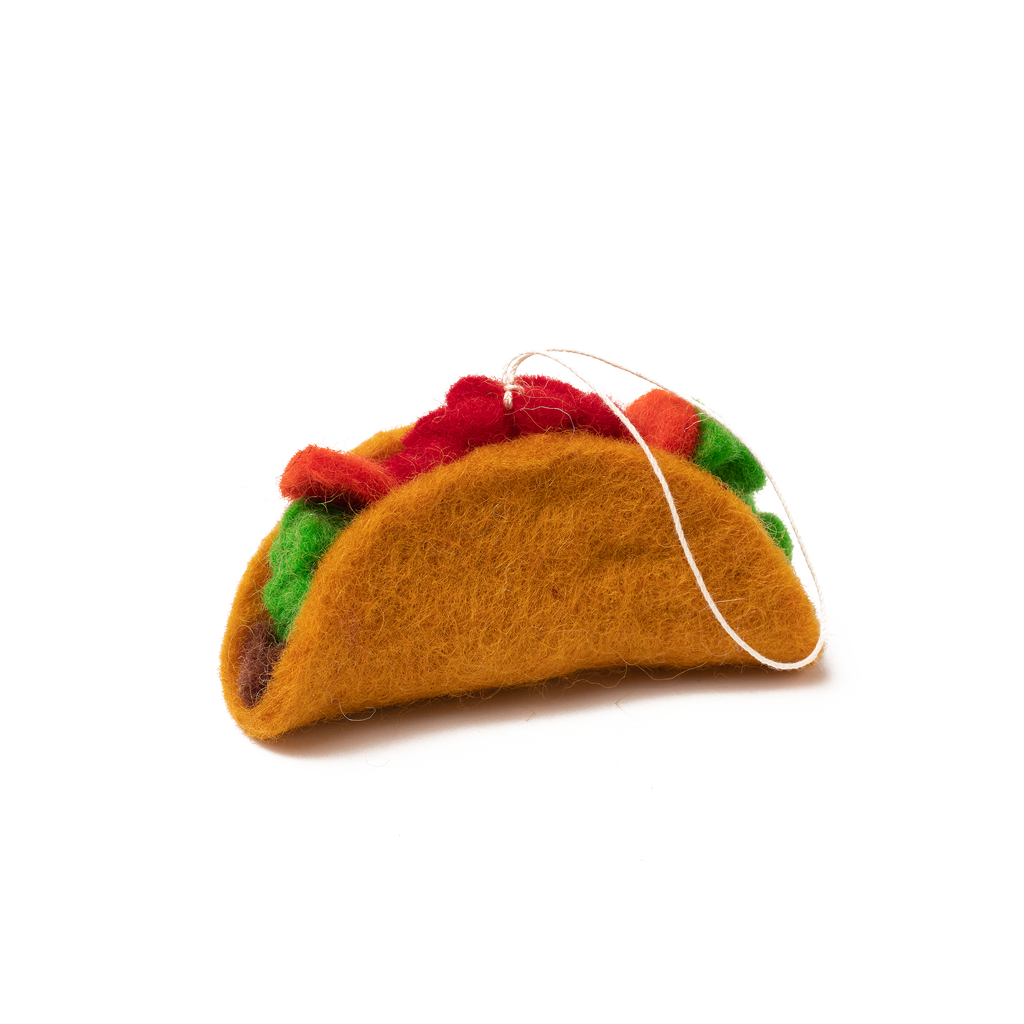 Taco Felt Holiday Ornament