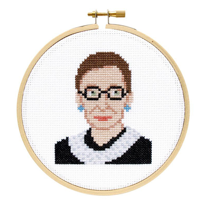 Ruth Bader Ginsburg 5" Cross Stitch Kit