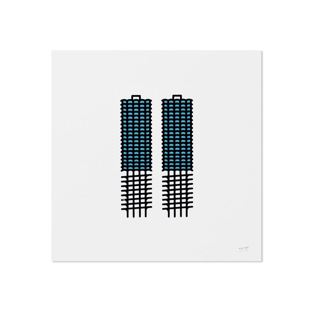 Marina Towers 5" x 5" Mini Print