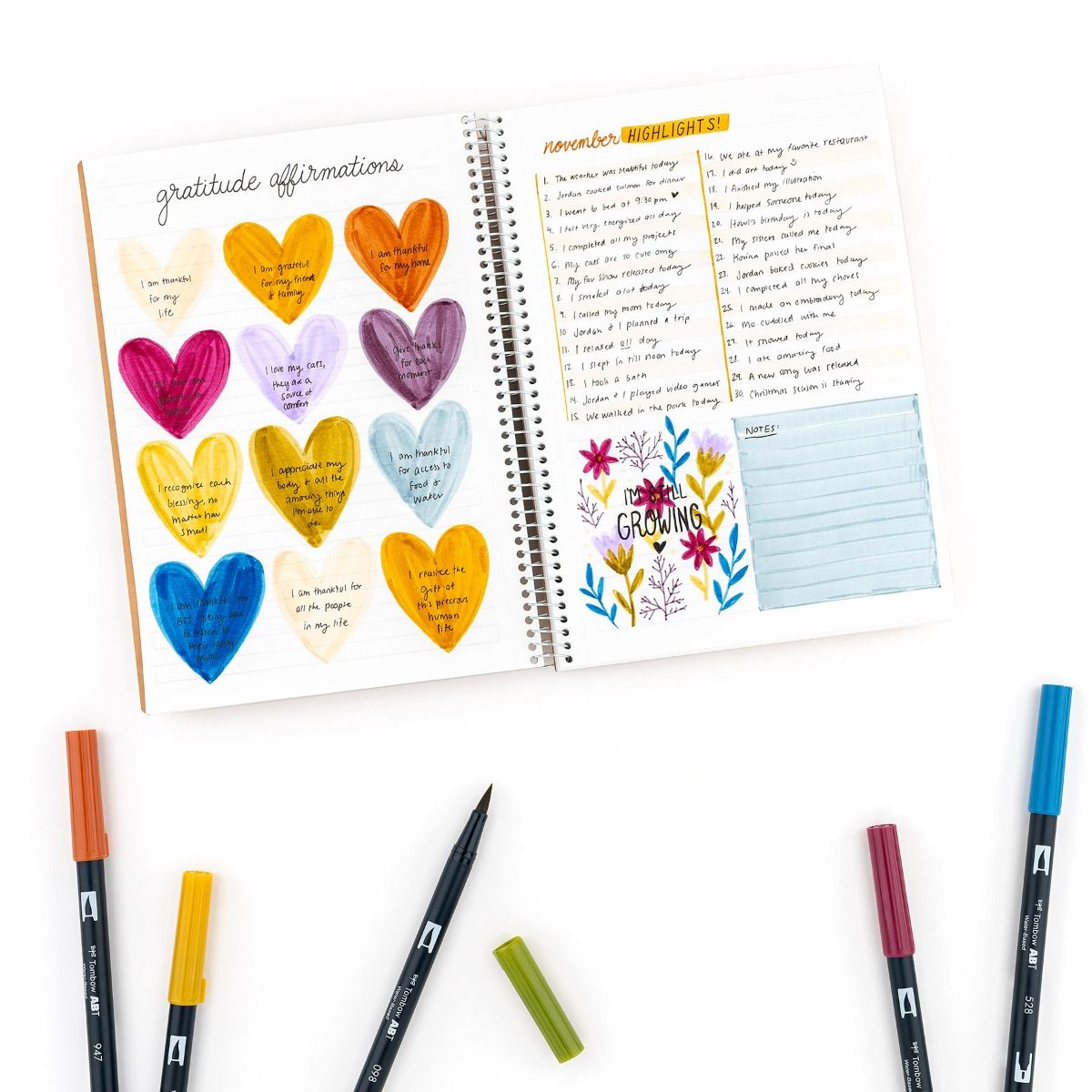Dual Brush Pen Art Markers, Retro, 10-Pack