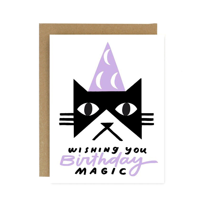 Magic Cat Birthday Card