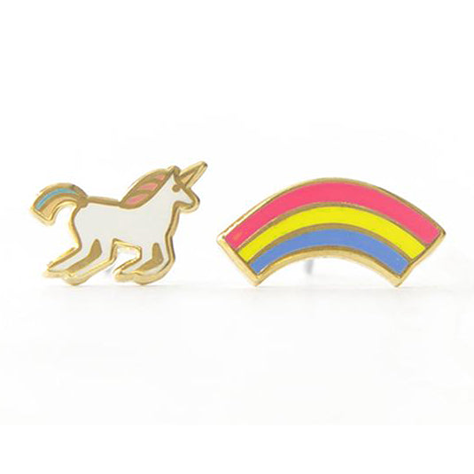 Unicorn & Rainbow Earrings Set