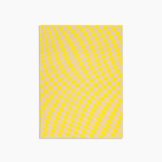 Wavy Checkered Object 7" x 9.75" Sketchbook