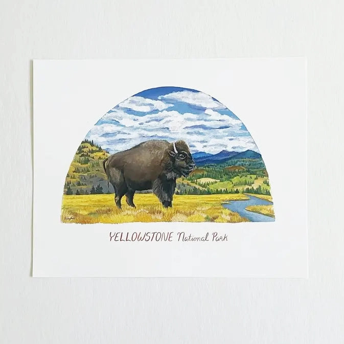 Yellowstone National Park 8" x 10" Print